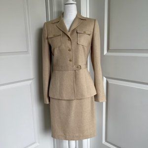 STRESA SKIRT SUIT - BEIGE - SIZE 4